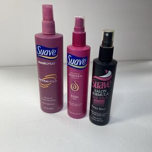 Vintage Suave Non Aerosol Hairspray Extra Hold 80’s-90’s Lot Of 3 Bottles